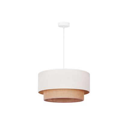 Duolla - Pakabinamas sietynas BOHO 1xE27/15W/230V smėlio spalva/ruda