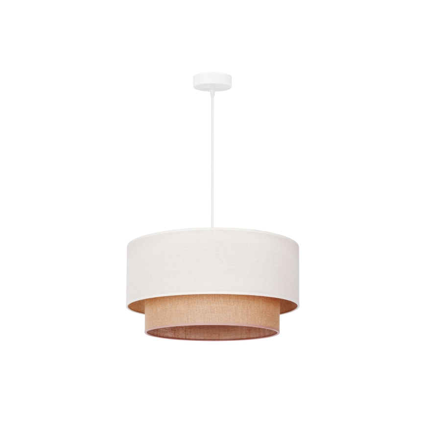 Duolla - Pakabinamas sietynas BOHO 1xE27/15W/230V smėlio spalva/ruda
