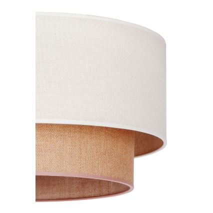 Duolla - Pakabinamas sietynas BOHO 1xE27/15W/230V smėlio spalva/ruda