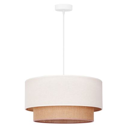 Duolla - Pakabinamas sietynas BOHO 1xE27/40W/230V diametras 45 cm kreminė/ruda