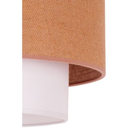 Duolla - Pakabinamas sietynas BOHO 1xE27/40W/230V diametras 45 cm smėlio spalva/balta