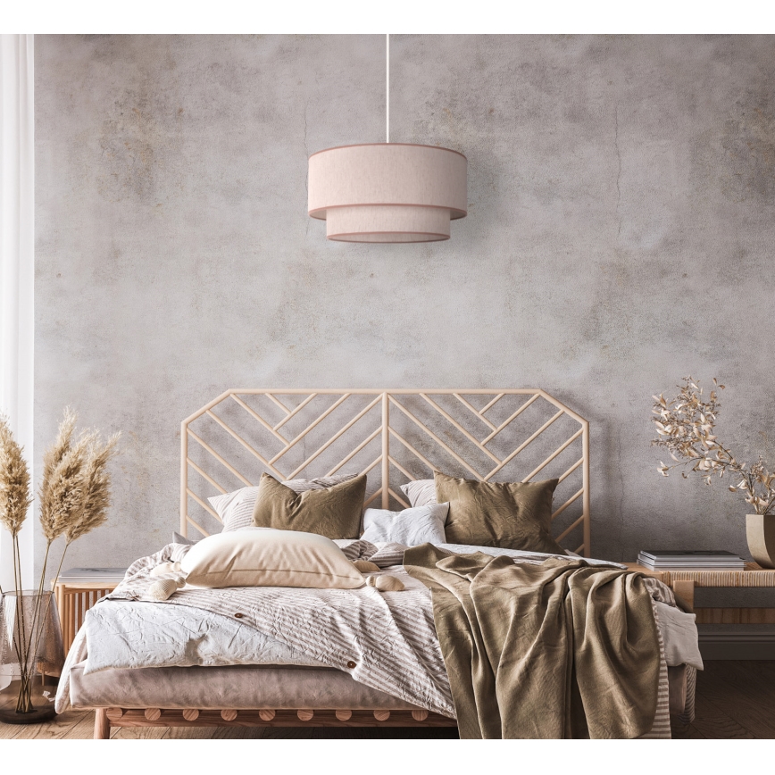 Duolla - Pakabinamas sietynas BOHO 1xE27/40W/230V diametras 45 cm smėlio spalva