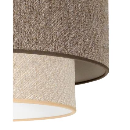 Duolla - Pakabinamas sietynas BOHO ECO RECYCLING 1xE27/15W/230V diametras 45 cm ruda/kreminė