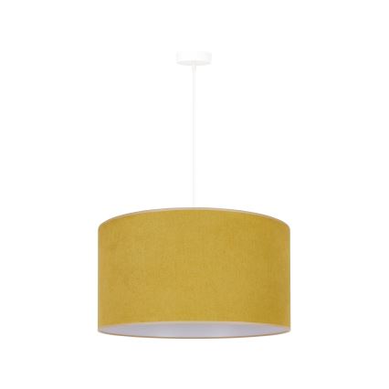 Duolla - Pakabinamas sietynas BRISTOL 1xE27/15W/230V diametras 45 cm geltona/balta