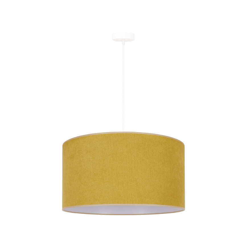 Duolla - Pakabinamas sietynas BRISTOL 1xE27/15W/230V diametras 45 cm geltona/balta