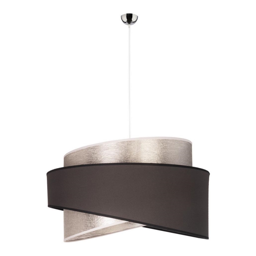 Duolla - Pakabinamas sietynas BROOKLYN 1xE27/40W/230V diametras 50 cm sidabras/juoda