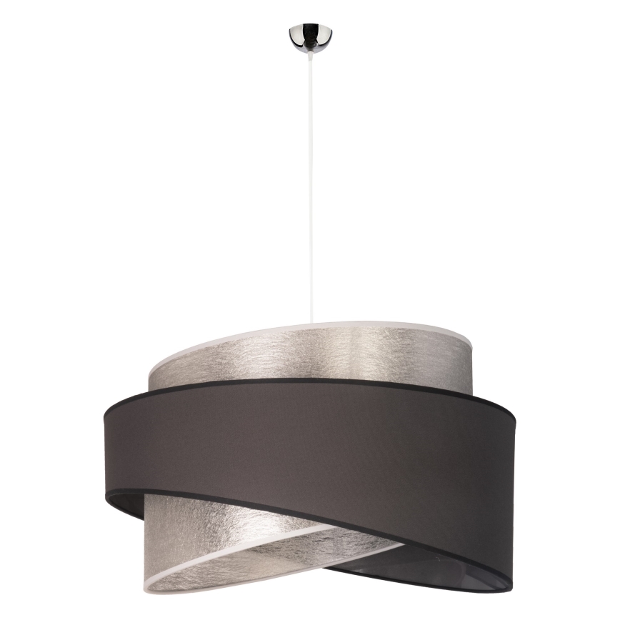 Duolla - Pakabinamas sietynas BROOKLYN 1xE27/40W/230V diametras 50 cm sidabras/juoda