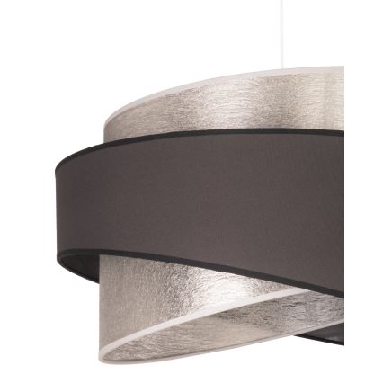 Duolla - Pakabinamas sietynas BROOKLYN 1xE27/40W/230V diametras 50 cm sidabras/juoda