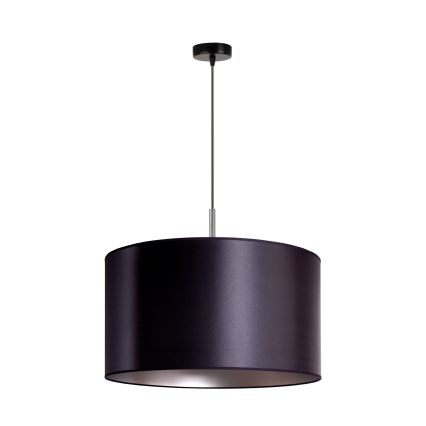 Duolla - Pakabinamas sietynas CANNES 1xE27/15W/230V d. 45 cm juodas/sidabras