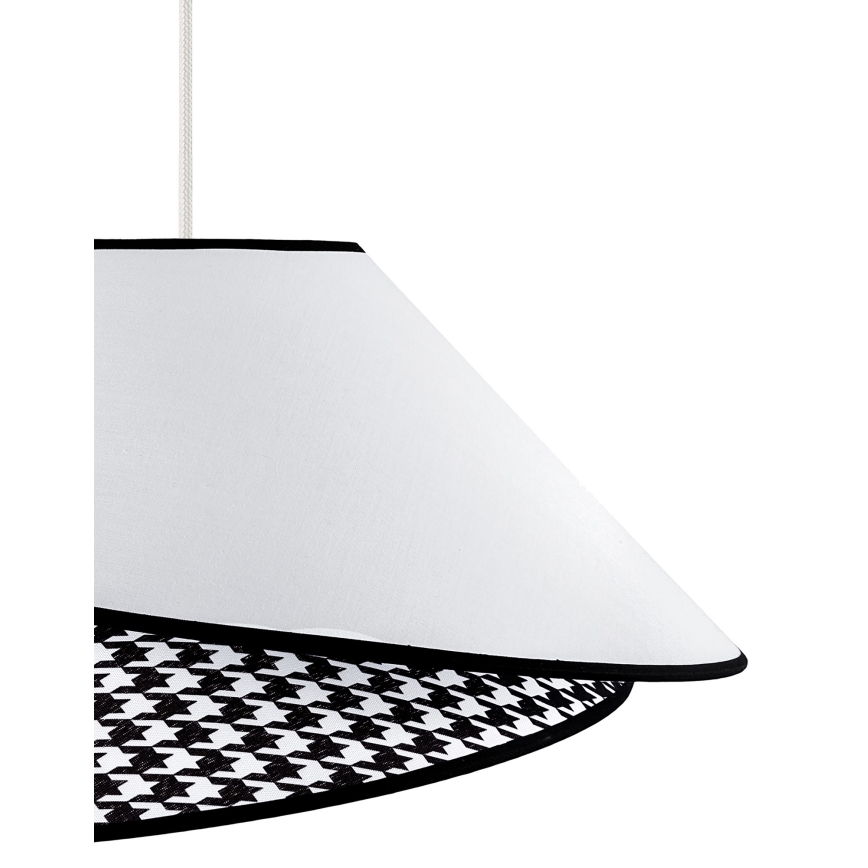 Duolla - Pakabinamas sietynas COCO 1xE27/40W/230V diametras 50 cm balta/juoda
