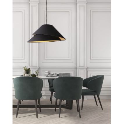 Duolla - Pakabinamas sietynas COCO 1xE27/40W/230V diametras 50 cm juoda