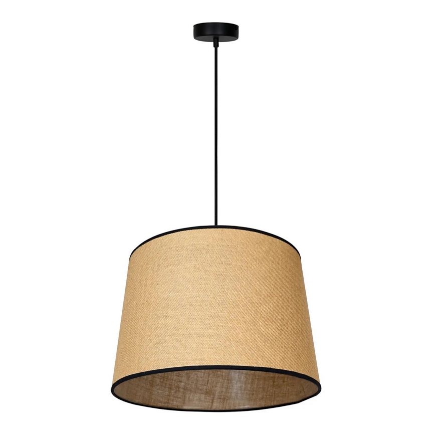 Duolla - Pakabinamas sietynas CONE 1xE27/15W/230V diametras 40 cm ruda/juoda