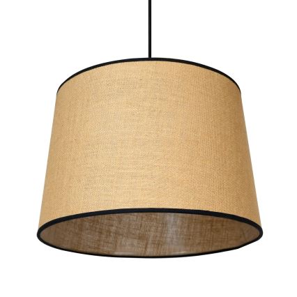 Duolla - Pakabinamas sietynas CONE 1xE27/15W/230V diametras 40 cm ruda/juoda