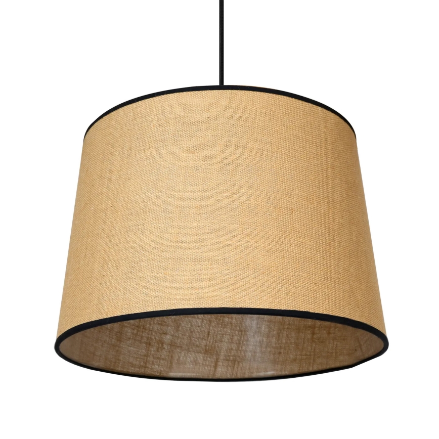 Duolla - Pakabinamas sietynas CONE 1xE27/15W/230V diametras 40 cm ruda/juoda