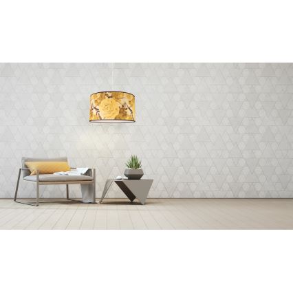 Duolla - Pakabinamas sietynas CONSTANCE 1xE27/40W/230V diametras 45 cm geltona