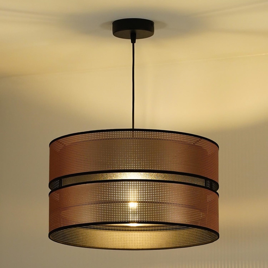 Duolla - Pakabinamas sietynas COPPER SHINY 1xE27/15W/230V diametras 40 cm varis/juoda