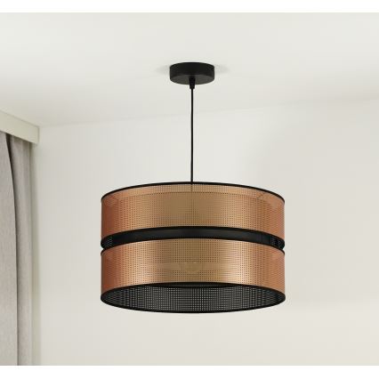 Duolla - Pakabinamas sietynas COPPER SHINY 1xE27/15W/230V diametras 40 cm varis/juoda