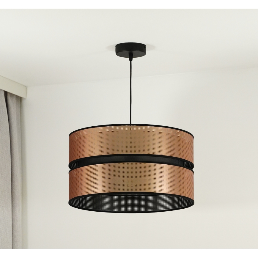 Duolla - Pakabinamas sietynas COPPER SHINY 1xE27/15W/230V diametras 40 cm varis/juoda