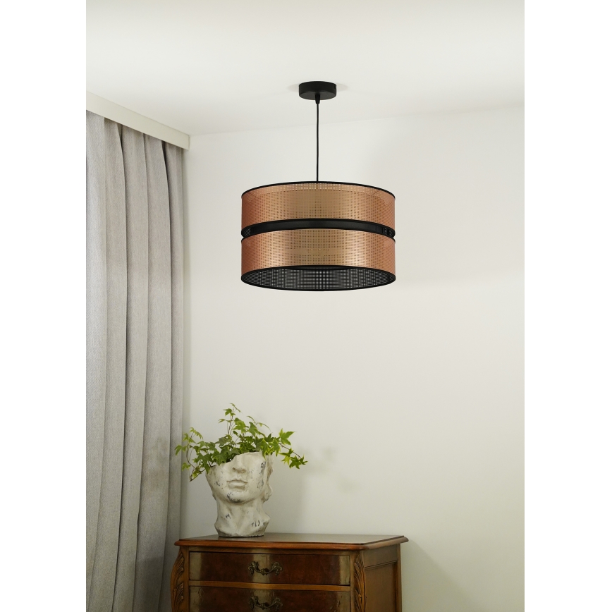 Duolla - Pakabinamas sietynas COPPER SHINY 1xE27/15W/230V diametras 40 cm varis/juoda