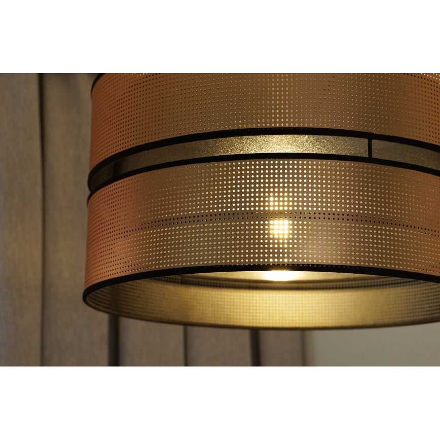 Duolla - Pakabinamas sietynas COPPER SHINY 1xE27/15W/230V diametras 40 cm varis/juoda