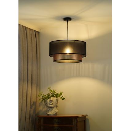 Duolla - Pakabinamas sietynas COPPER SHINY 1xE27/15W/230V diametras 45 cm ruda/varis