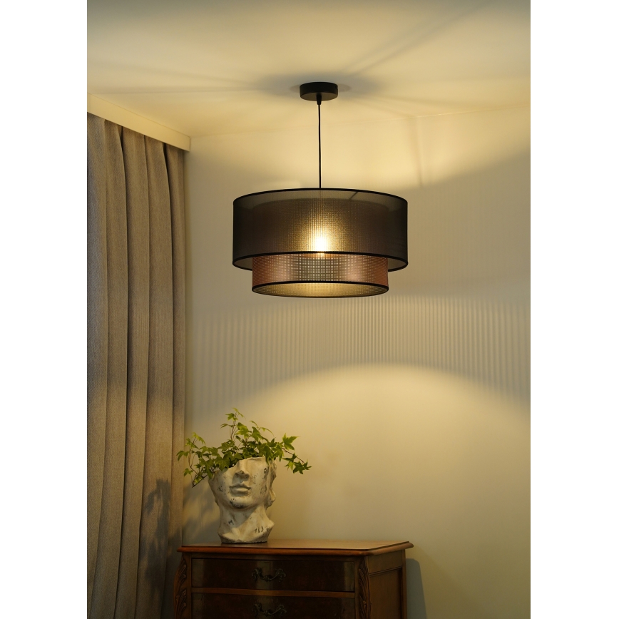 Duolla - Pakabinamas sietynas COPPER SHINY 1xE27/15W/230V diametras 45 cm ruda/varis