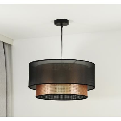 Duolla - Pakabinamas sietynas COPPER SHINY 1xE27/15W/230V diametras 45 cm ruda/varis