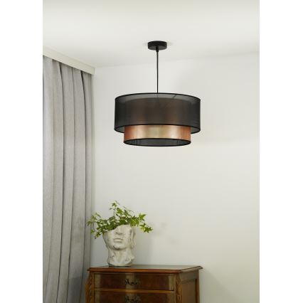 Duolla - Pakabinamas sietynas COPPER SHINY 1xE27/15W/230V diametras 45 cm ruda/varis