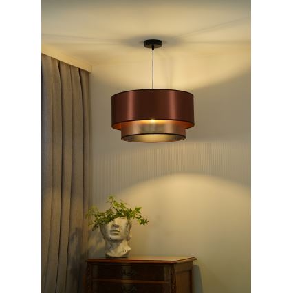 Duolla - Pakabinamas sietynas COPPER SHINY 1xE27/15W/230V diametras 45 cm varis