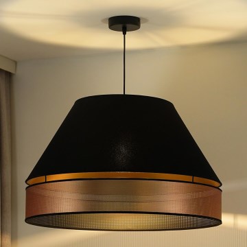 Duolla - Pakabinamas sietynas COPPER SHINY 1xE27/15W/230V diametras 60 cm juoda/varis