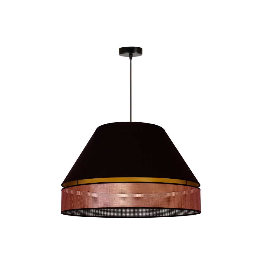 Duolla - Pakabinamas sietynas COPPER SHINY 1xE27/15W/230V diametras 60 cm juoda/varis