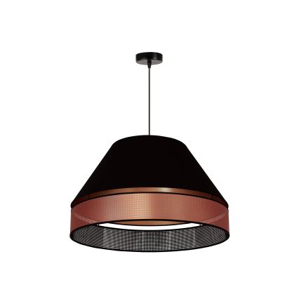 Duolla - Pakabinamas sietynas COPPER SHINY 1xE27/15W/230V diametras 60 cm juoda/varis