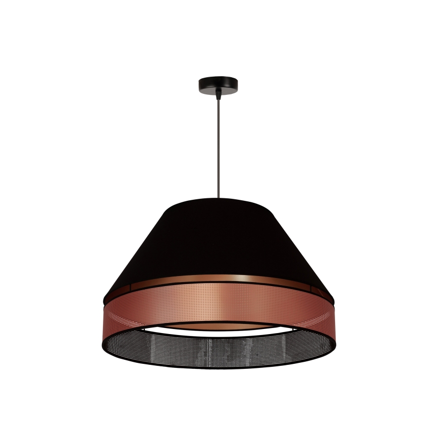 Duolla - Pakabinamas sietynas COPPER SHINY 1xE27/15W/230V diametras 60 cm juoda/varis