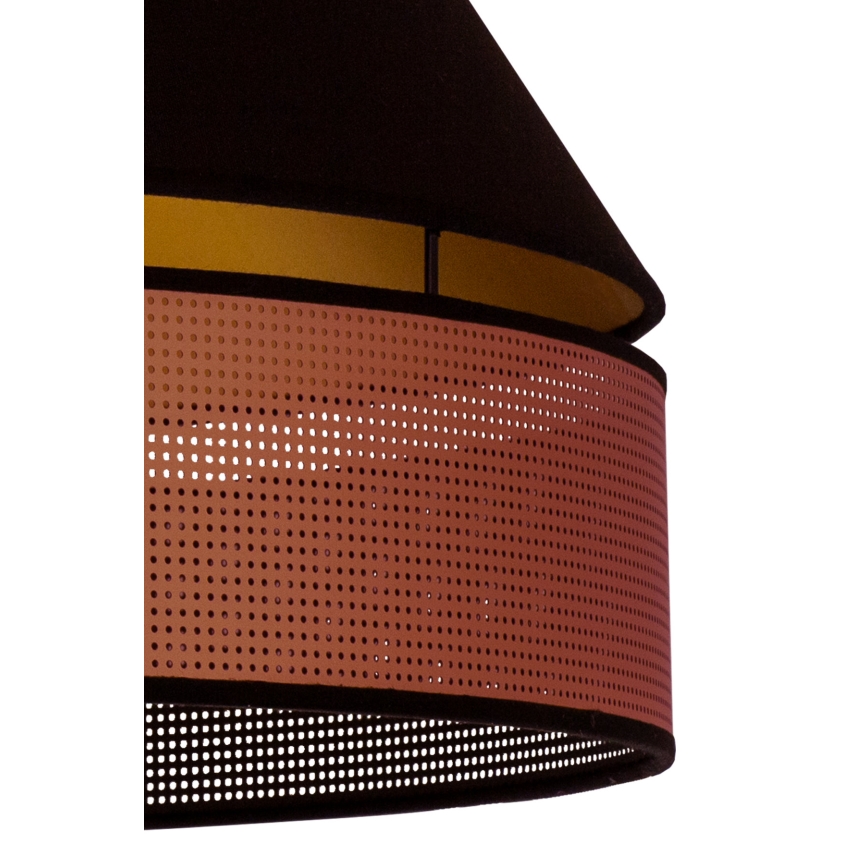 Duolla - Pakabinamas sietynas COPPER SHINY 1xE27/15W/230V diametras 60 cm juoda/varis