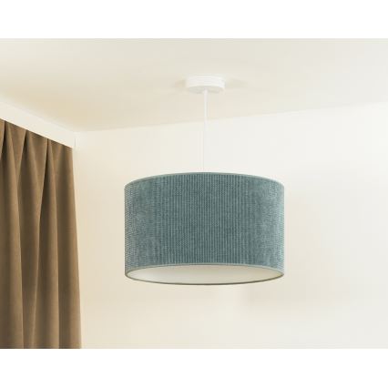 Duolla - Pakabinamas sietynas CORDUROY 1xE27/15W/230V šviestuvas diametras 40 cm mėlyna