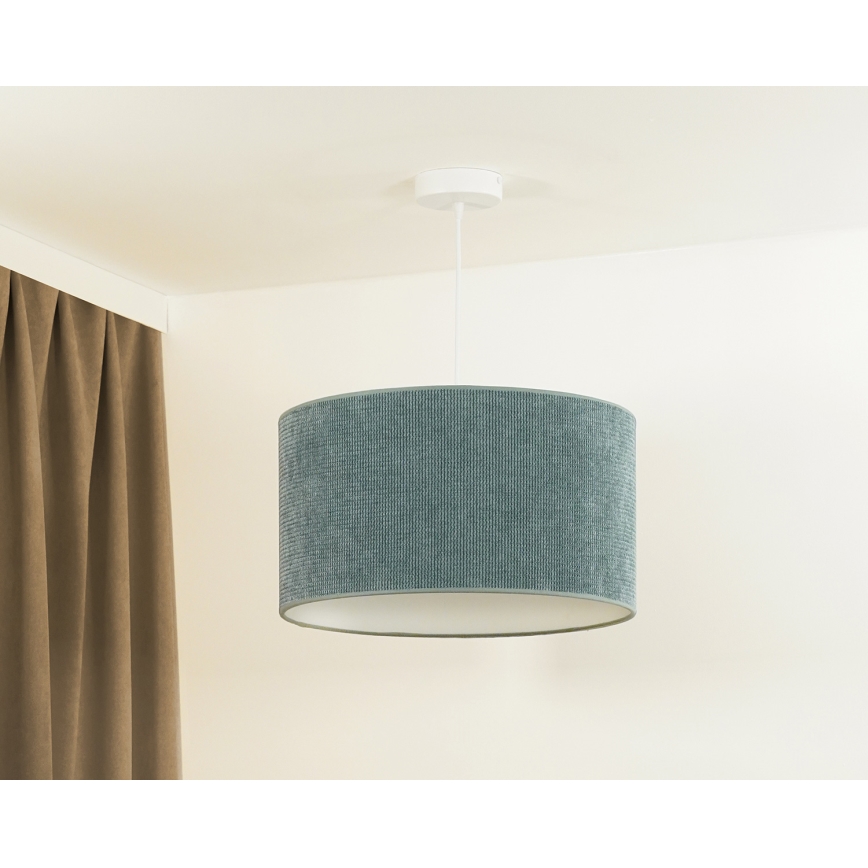 Duolla - Pakabinamas sietynas CORDUROY 1xE27/15W/230V šviestuvas diametras 40 cm mėlyna