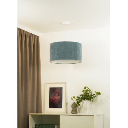 Duolla - Pakabinamas sietynas CORDUROY 1xE27/15W/230V šviestuvas diametras 40 cm mėlyna