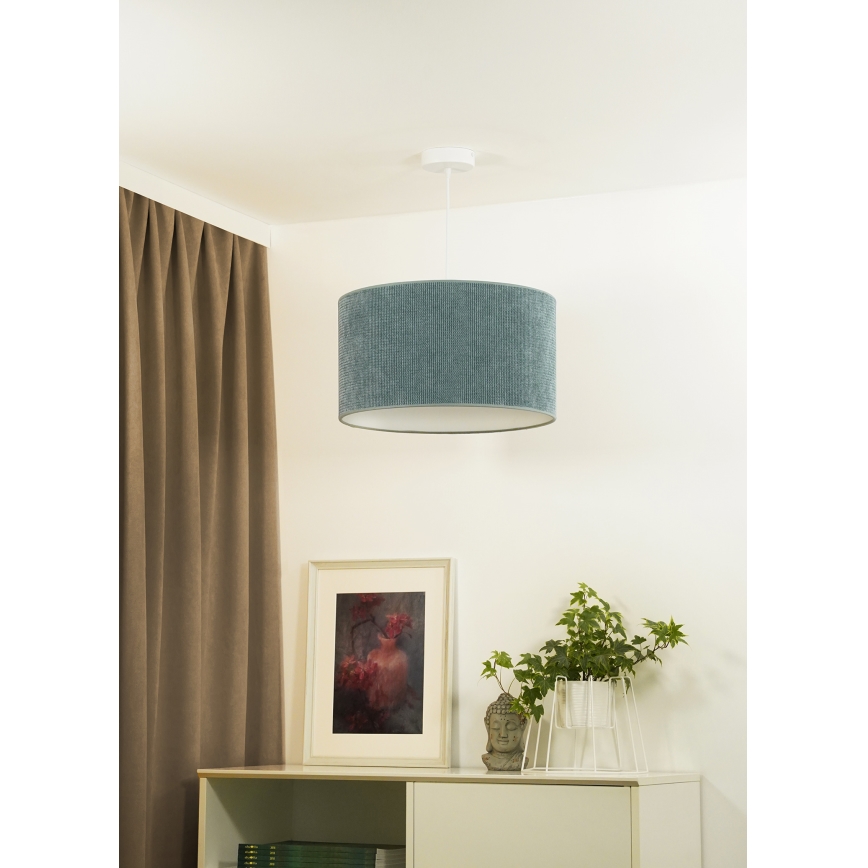 Duolla - Pakabinamas sietynas CORDUROY 1xE27/15W/230V šviestuvas diametras 40 cm mėlyna