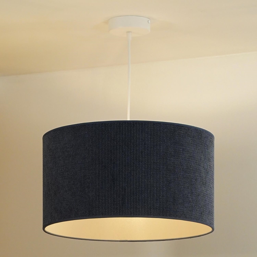 Duolla - Pakabinamas sietynas CORDUROY 1xE27/15W/230V tamsus diametras 40 cm mėlyna