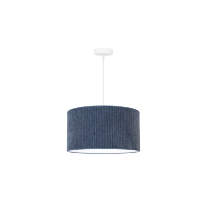 Duolla - Pakabinamas sietynas CORDUROY 1xE27/15W/230V tamsus diametras 40 cm mėlyna