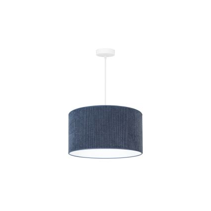 Duolla - Pakabinamas sietynas CORDUROY 1xE27/15W/230V tamsus diametras 40 cm mėlyna