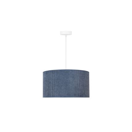 Duolla - Pakabinamas sietynas CORDUROY 1xE27/15W/230V tamsus diametras 40 cm mėlyna