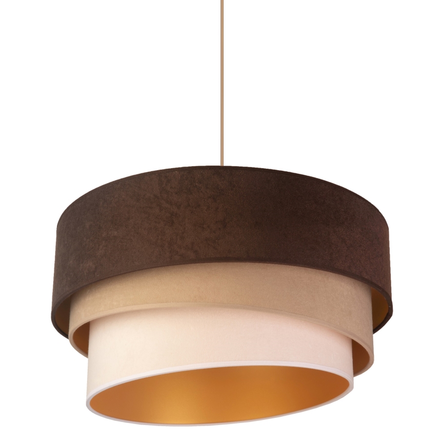 Duolla - Pakabinamas sietynas DEVON 1xE27/40W/230V diametras 45 cm ruda/smėlio spalva