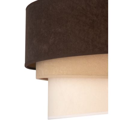 Duolla - Pakabinamas sietynas DEVON 1xE27/40W/230V diametras 45 cm ruda/smėlio spalva