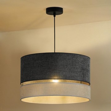 Duolla - Pakabinamas sietynas DOUBLE 1xE27/15W/230V diametras 40 cm pilka