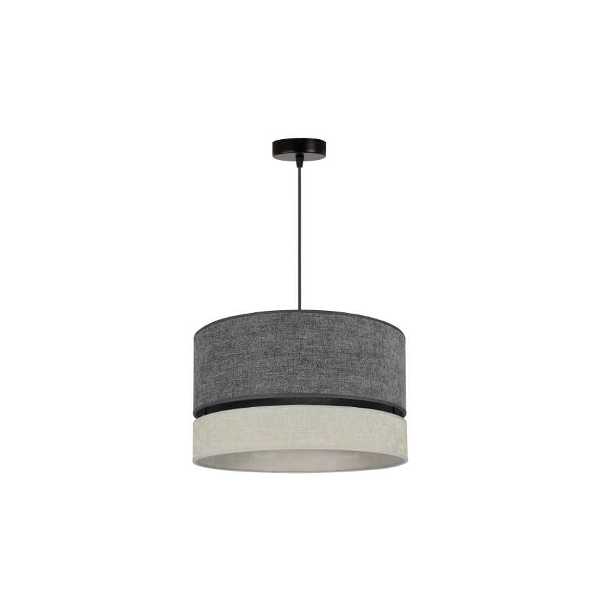 Duolla - Pakabinamas sietynas DOUBLE 1xE27/15W/230V diametras 40 cm pilka