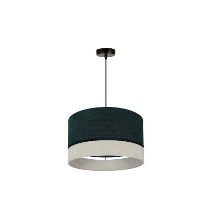 Duolla - Pakabinamas sietynas DOUBLE 1xE27/15W/230V diametras 40 cm žalia/pilka