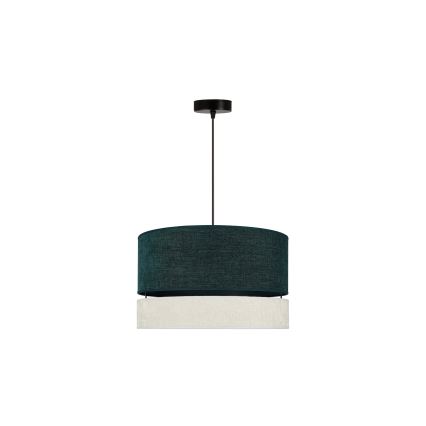 Duolla - Pakabinamas sietynas DOUBLE 1xE27/15W/230V diametras 40 cm žalia/pilka
