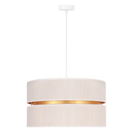 Duolla - Pakabinamas sietynas DUO 1xE27/15W/230V diametras 40 cm kreminė/auksas
