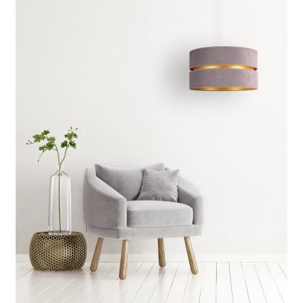 Duolla - Pakabinamas sietynas DUO 1xE27/15W/230V diametras 40 cm pilka